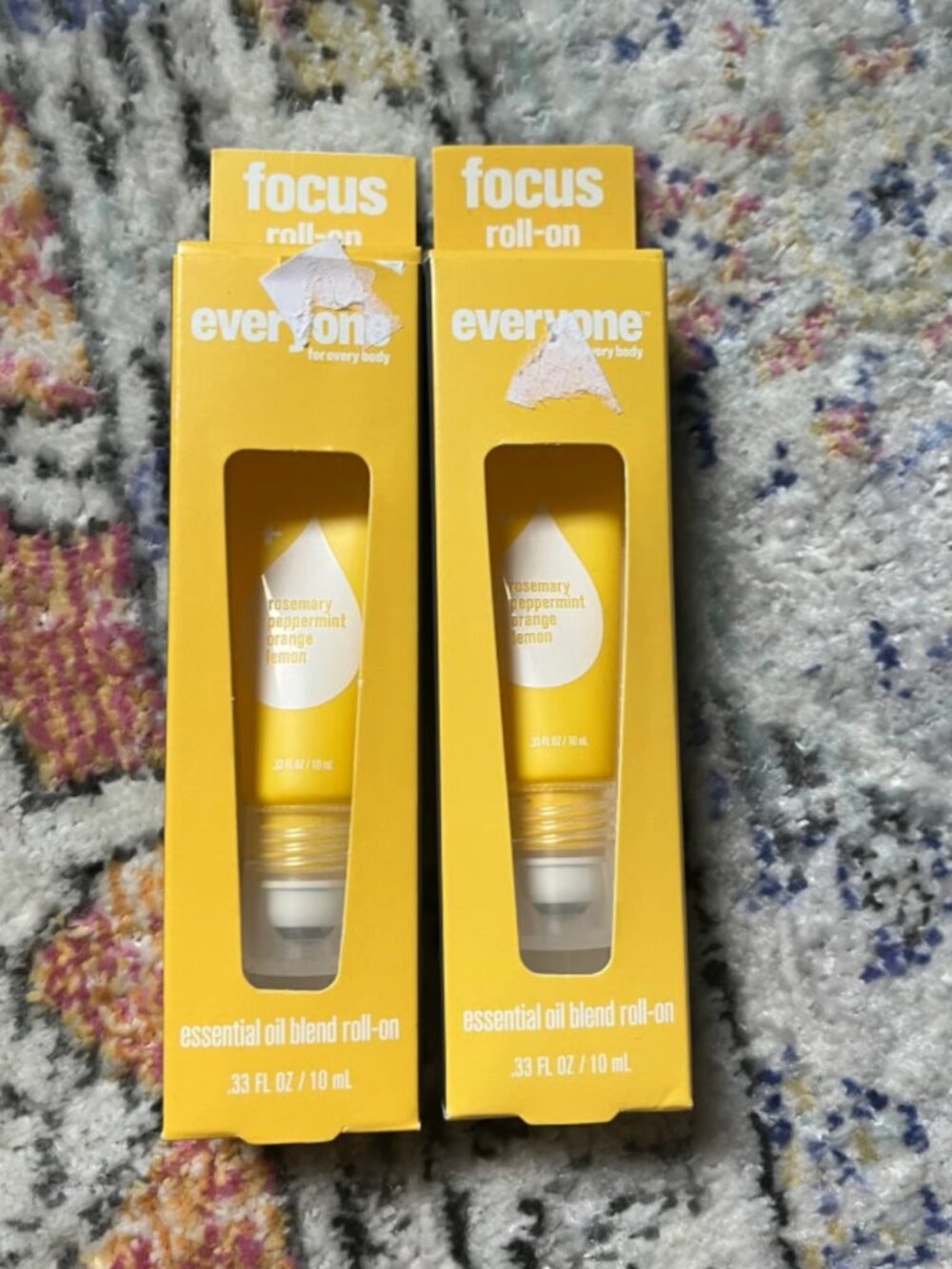 Two “Focus” Blend Aromatherapy Roller balls NEW